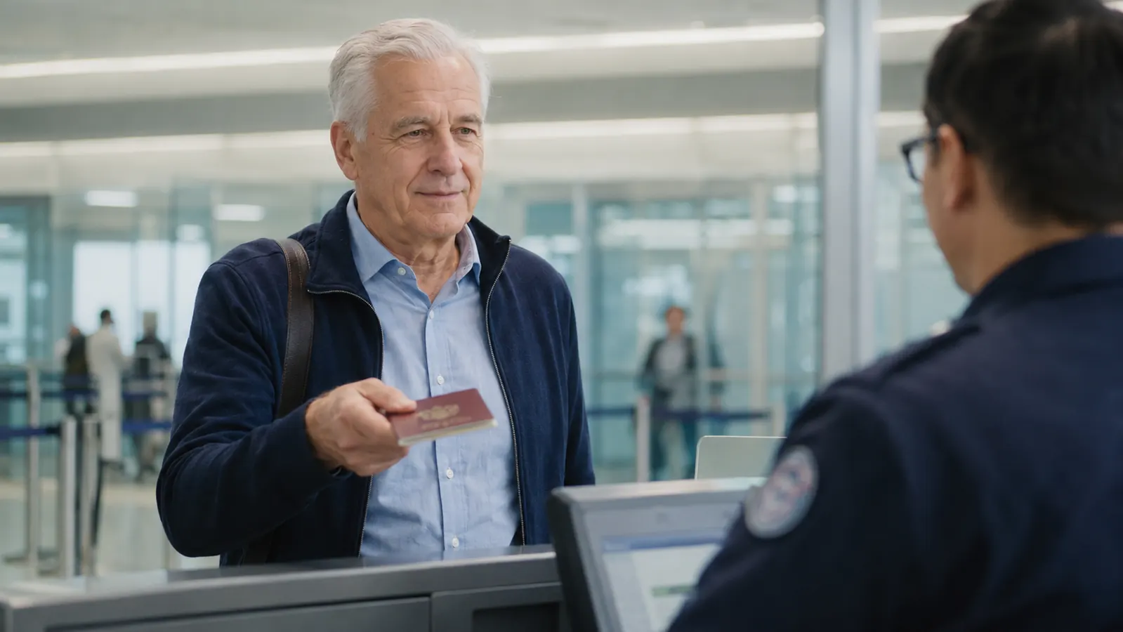 Photocopies of a passport, a written emergency contact card, and a backup credit card organized inside a travel document organizer